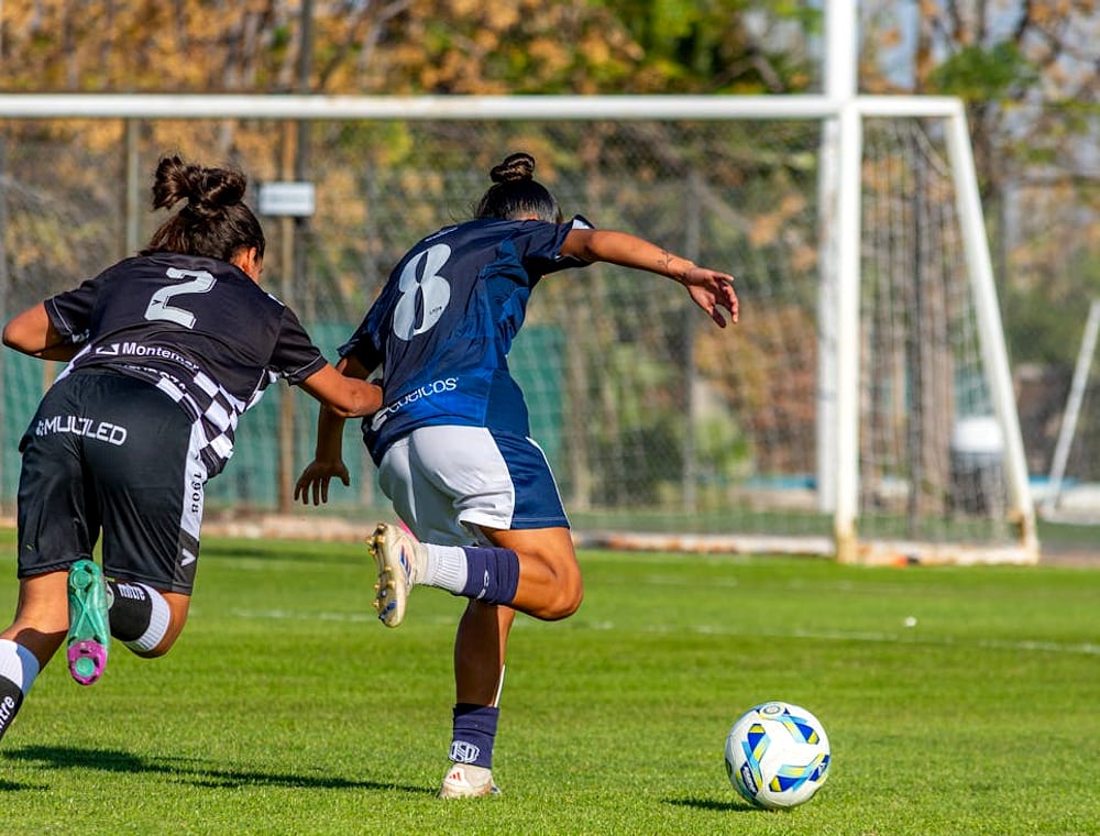 Women's players in match action